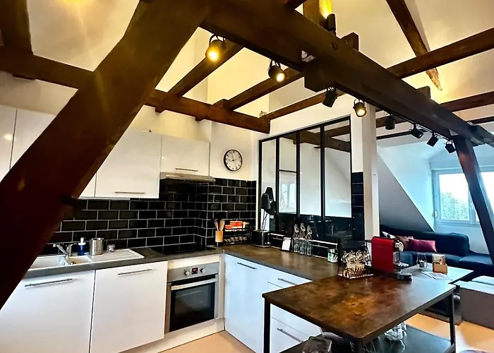 Appartement Loft Vintage - Spacieux 155 M2 - 4 - Parking, Netflix, Wifi Fibre *