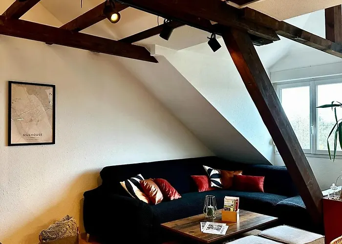 Appartement Loft Vintage - Spacieux 155 M2 - 4 - Parking, Netflix, Wifi Fibre Mulhouse